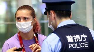 Belarusian Olympic athlete Krystsina Tsimanouskaya lands in Poland after receiving humanitarian visa