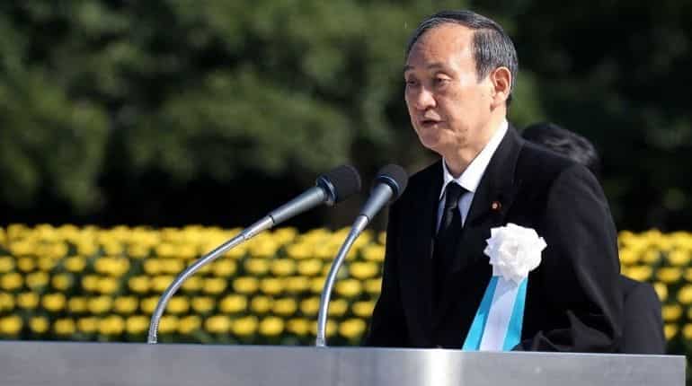 Japanese PM Yoshihide Suga accidentally skips part of Hiroshima speech, apologises