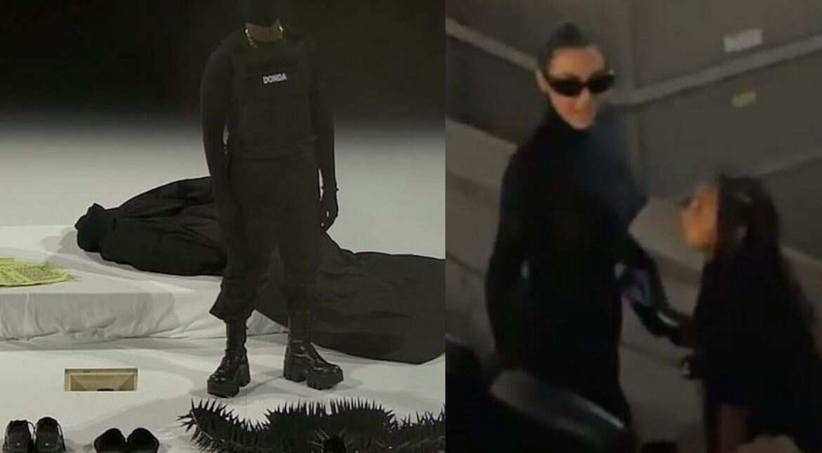 Kim Kardashian surprises fans as she twins with ex Kanye West on his music premiere Kim Kardashian surprises fans as she twins with ex Kanye West on his music premiere