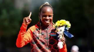 Tokyo Olympics athletics: Kenya's Peres Jepchirchir wins women's marathon with late burst