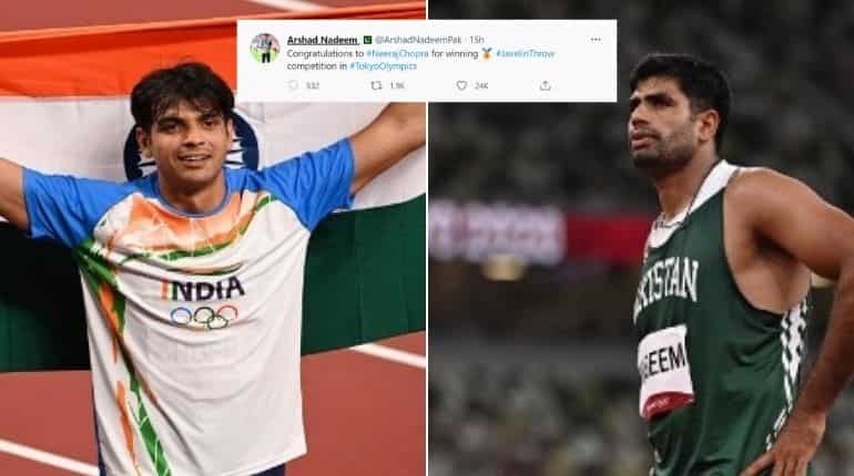 Tokyo Olympics 2020 : Did Pakistan's javelin thrower wish Neeraj Chopra? Here's truth behind viral tweet