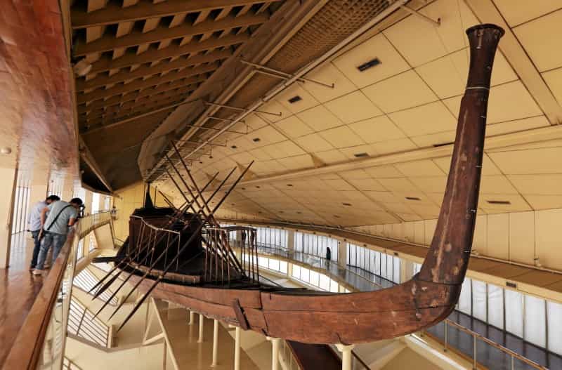 Egypt's ancient King Khufu's boat moved from Giza pyramids to a new home