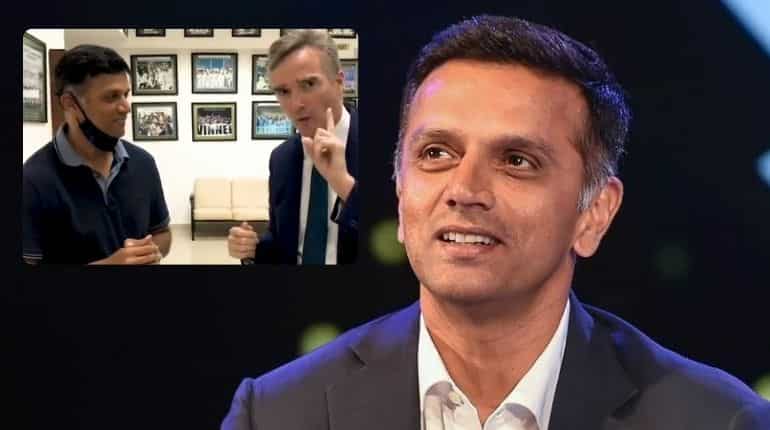 Watch: Rahul Dravid teaches 'cricket expressions' in Kannada to British High Commissioner to India Watch: Rahul Dravid teaches 'cricket expressions' in Kannada to British High Commissioner to India