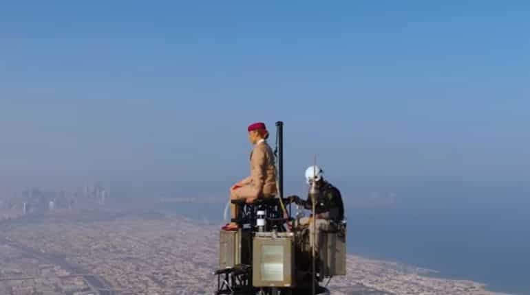 Watch | 'On top of the world': Emirates' viral ad on top of Burj Khalifa is not fake, was shot with single drone