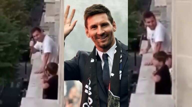 Watch: 'I dont want anything more': Indian fan screams after Messi waves at him from Paris balcony, video goes viral