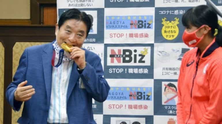 Tokyo Olympics 2020: Organizers to replace Japanese athlete's nibbled gold medal Tokyo Olympics 2020: Organizers to replace Japanese athlete's nibbled gold medal