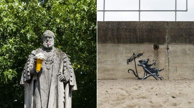 'Great British Spraycation': Famous artist Banksy confirms pieces of street art