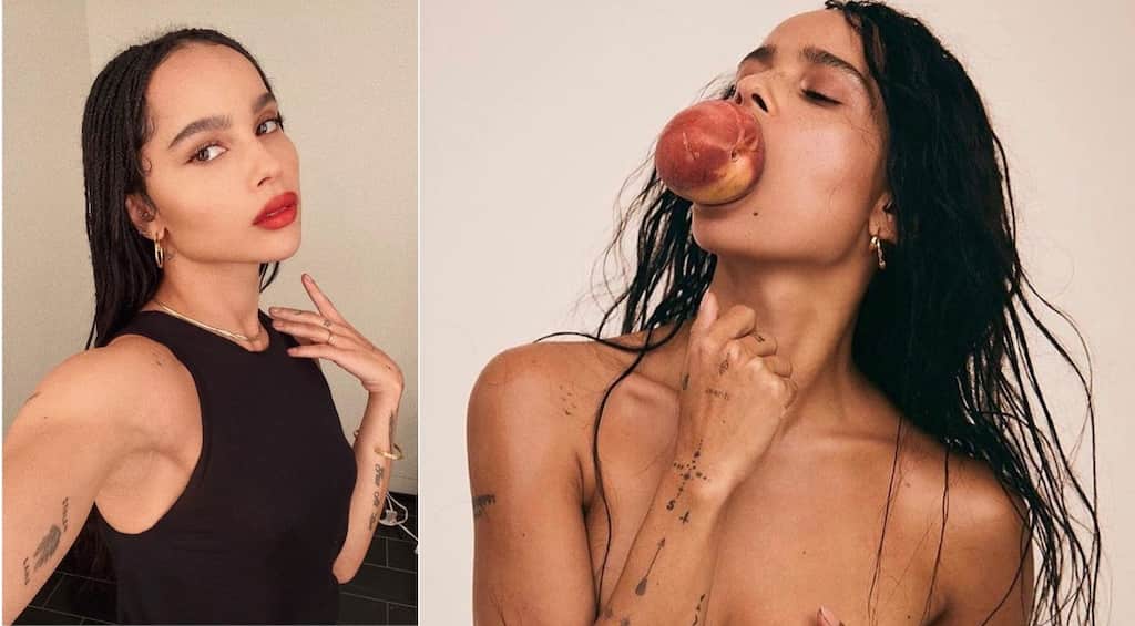 Zoe Kravitz, of 'Big Little Lies' fame, has lost track of her tattoos