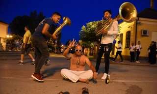 Musicians at Serbian trumpet festival play on despite pandemic