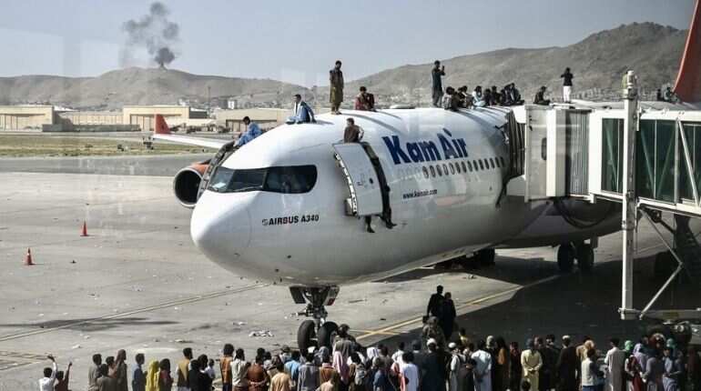 Kabul airport chaotic scenes are 'shameful for the West', says German president