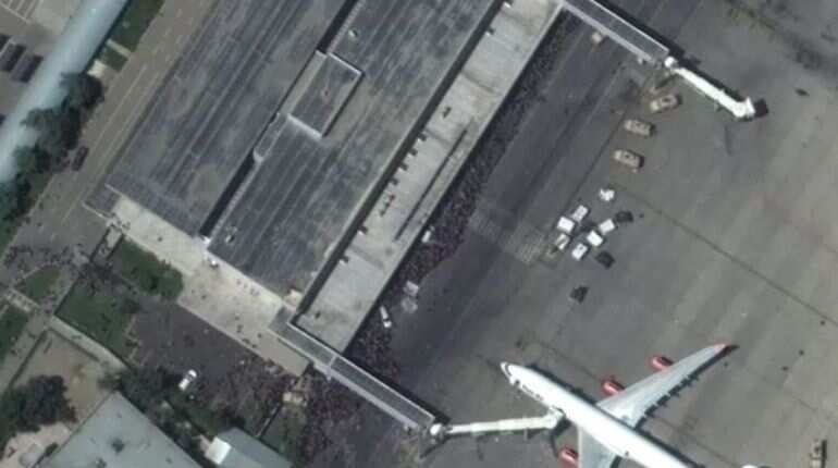WATCH - Satellite images show chaos at Kabul airport after Taliban takeover of Afghanistan WATCH - Satellite images show chaos at Kabul airport after Taliban takeover of Afghanistan