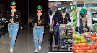 Rihanna in bra-on-blazer is the sexiest supermarket shopper... ever!