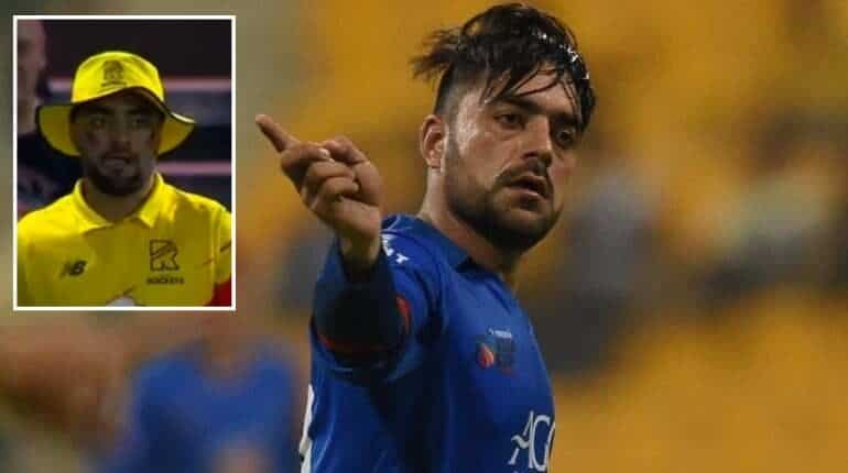 The Hundred: Rashid Khan's pictures with Afghanistan's flag painted on his face go viral The Hundred: Rashid Khan's pictures with Afghanistan's flag painted on his face go viral