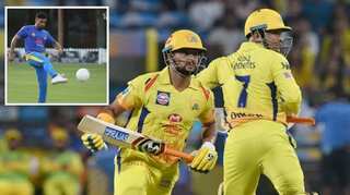 IPL 2021: MS Dhoni and CSK teammates 'kick-starting the day' with a game of football - see pics