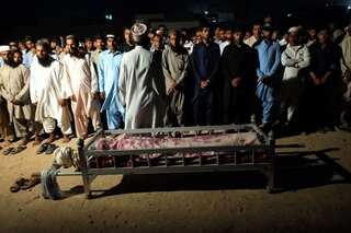 Pakistan locals protest against China's belt and road project