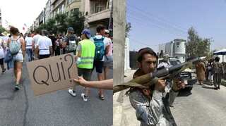 Top 10 world news: Taliban send government employees back, France protests health pass, and more