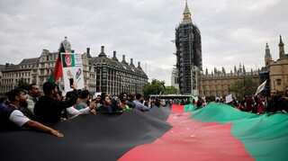 Thousands rally in London decrying Taliban takeover