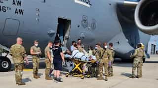 Afghan woman gives birth to baby girl on US aircraft at Germany air base