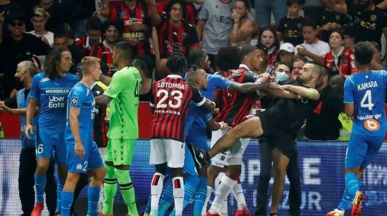Nice and Marseille summoned to disciplinary hearing following abandoned match Nice and Marseille summoned to disciplinary hearing following abandoned match