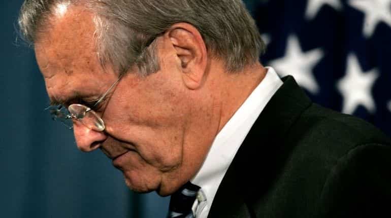 Donald Rumsfeld, architect of war in Afghanistan, is laid to rest