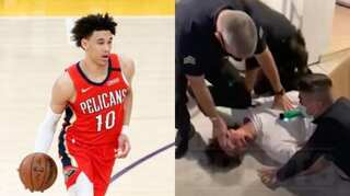 'I can't breathe': NBA player Jaxson Hayes forcefully arrested and tased - WATCH