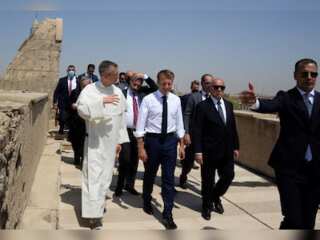 In Pics | Emmanuel Macron visits ISIS former stronghold in Iraq's Mosul