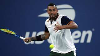 US Open: Nick Kyrgios throws in the towel in first round loss