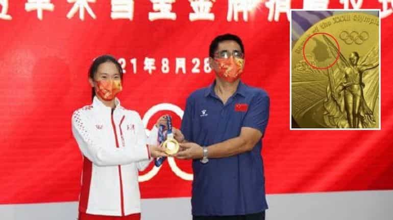 China's Zhu Xueying donates 'already peeling' Olympic gold medal to sports museum China's Zhu Xueying donates 'already peeling' Olympic gold medal to sports museum