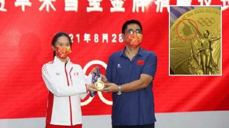 China's Zhu Xueying donates 'already peeling' Olympic gold medal to sports museum