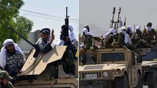 Taliban shows off its might by carrying out parade with US army's weapons