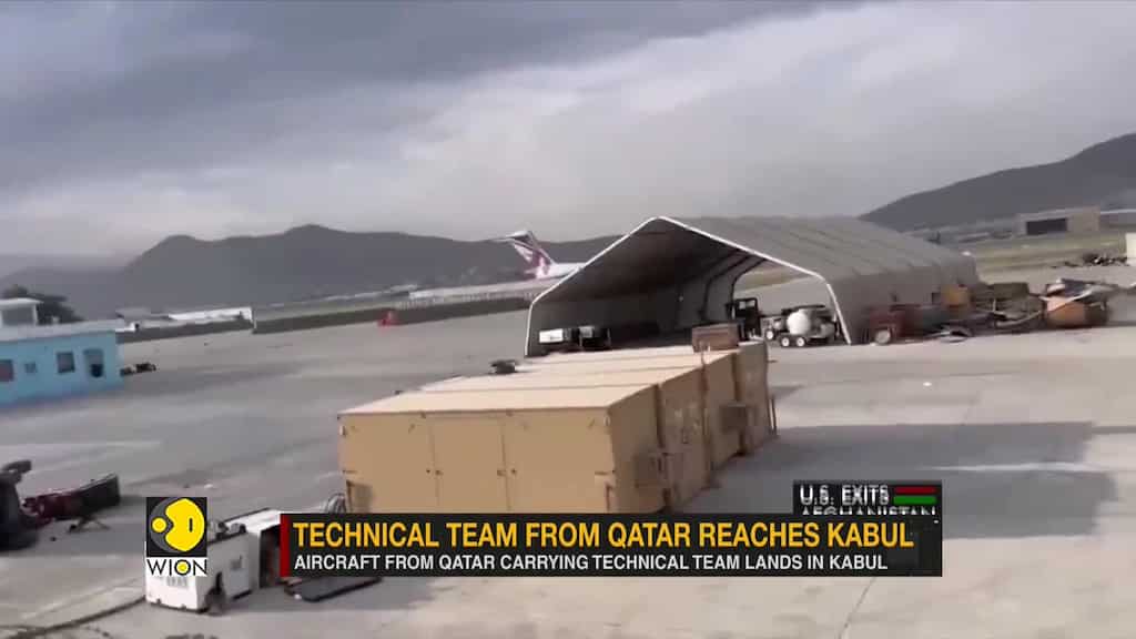 Aircraft from Qatar carrying technical team lands in Kabul