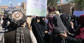 Women protest in Afghanistan's Herat over right to education, work