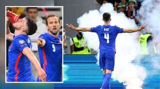 Watch: England footballer's epic on-field response to Raheem Sterling racism incident