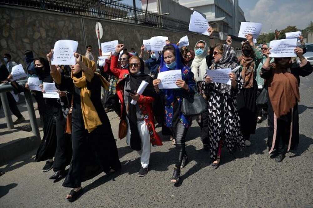 Kabul women's protest demanding equal rights turn violent, Taliban resort to tear gas