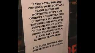 'Justice for Afghan': Restaurant runs out of food after it denies service to Biden's supporters