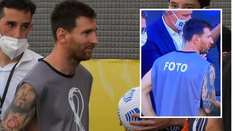 Argentina vs Brazil: Lionel Messi wears photographer's vest during on-field chaos, Paulo Dybala can't stop laughing - Watch Argentina vs Brazil: Lionel Messi wears photographer's vest during on-field chaos, Paulo Dybala can't stop laughing - Watch