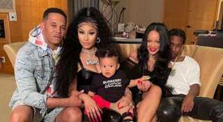 Rihanna, Nicki Minaj's reunion with beaus A$AP Rocky and Keneth Petty is picture perfect