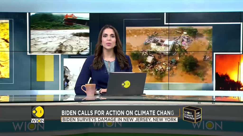 Biden tours flood-hit area, calls for action on climate change