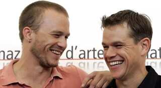 Matt Damon wanted to get a tattoo that Heath Ledger had, so he did