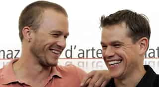 Matt Damon wanted to get a tattoo that Heath Ledger had, so he did