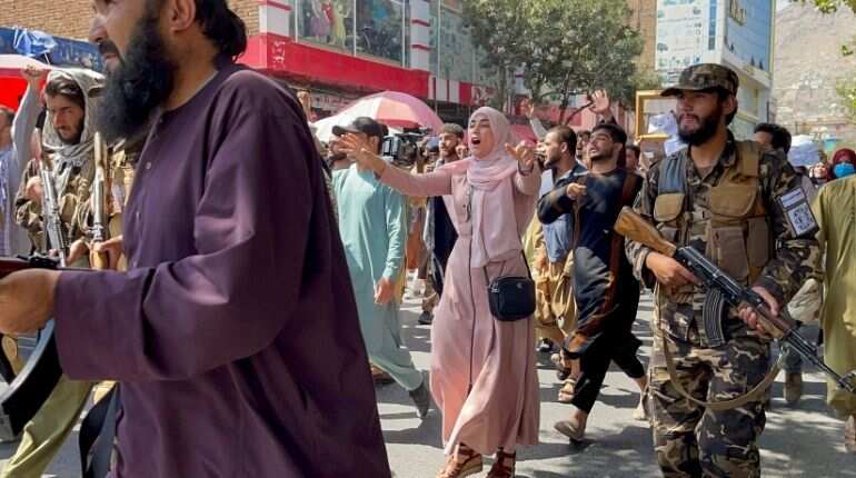 Taliban use whips and sticks on Afghan women protesting the all-male government Taliban use whips and sticks on Afghan women protesting the all-male government