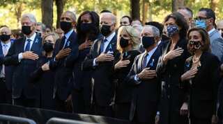 With display of unity, Biden, Obama, Clinton mark 9/11 anniversary in NYC