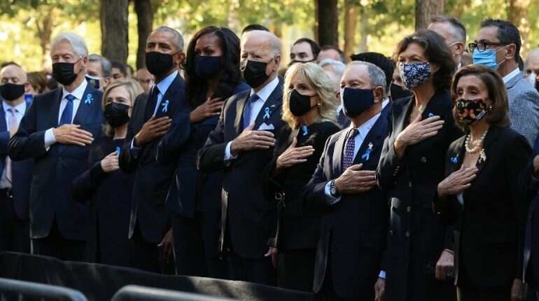With display of unity, Biden, Obama, Clinton mark 9/11 anniversary in NYC