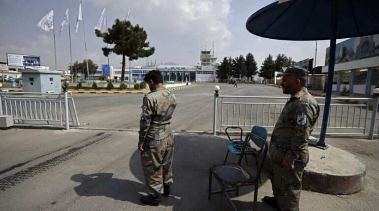 In a first, Afghan police return to man posts with Taliban at Kabul airport