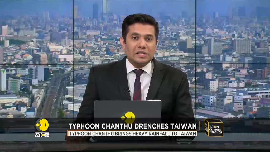 Typhoon Chanthu brings heavy rainfall to Taiwan, over 100 flights cancelled