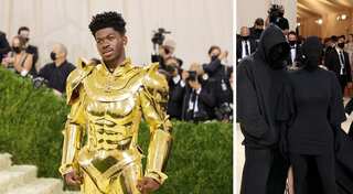 Gold armor for Lil Nas X, all black for Kim and Kanye at Met Gala