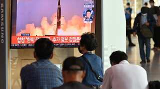 North Korea fired ballistic missiles from train for the first time ever