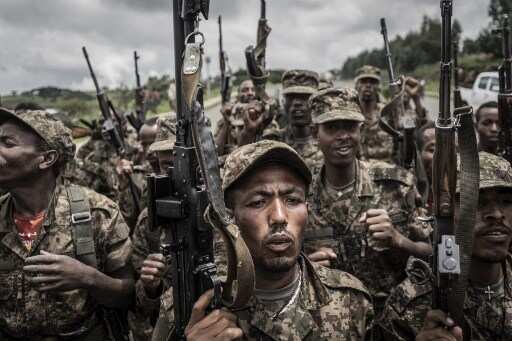 Ethiopian villagers flee amid stench of dead bodies