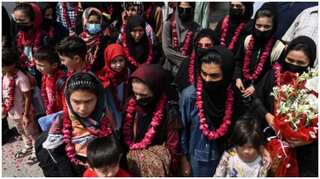 Afghan female youth football players arrive in Pakistan, to seek political asylum in third countries following unrest back home