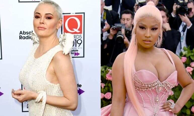 Rose McGowan stands with Nicki Minaj amid COVID-19 vaccine comments controversy Rose McGowan stands with Nicki Minaj amid COVID-19 vaccine comments controversy